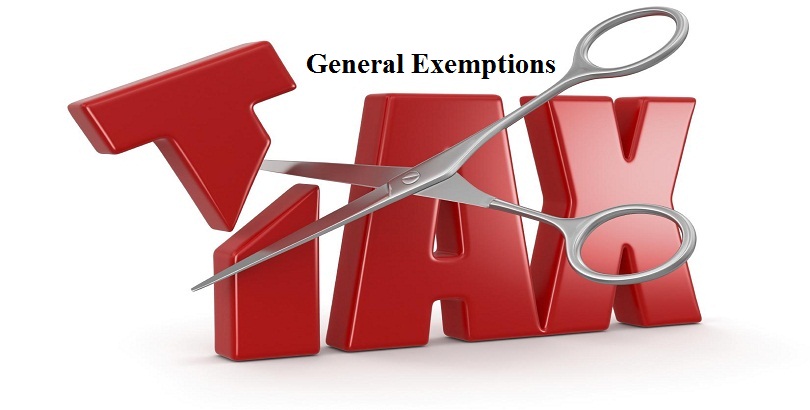 General Exemptions in Legal Terms, Tax Exeptions Ratio in Wordwide