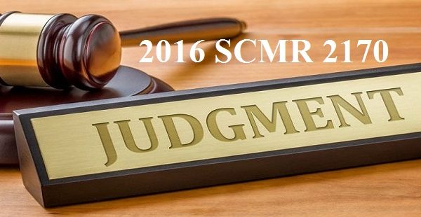 2016 SCMR 2170 Immovable Property as Dower or Gift