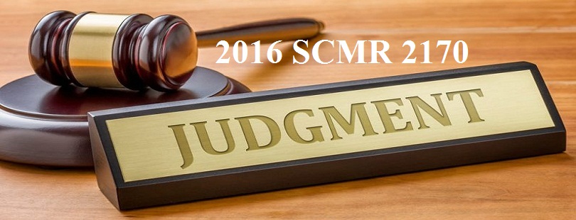 2016 SCMR 2170 Immovable Property as Dower or Gift