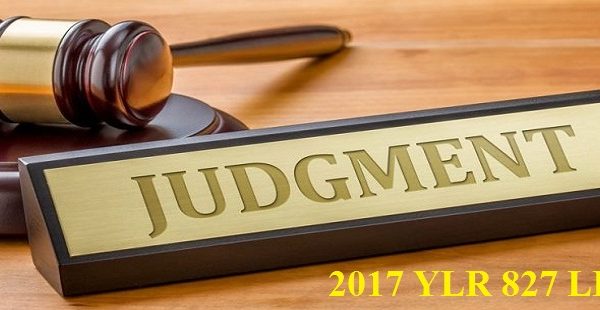 Execution of Decree Judgment by Family Court 2017 YLR 827 LHC
