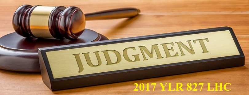 Execution of Decree Judgment by Family Court 2017 YLR 827 LHC