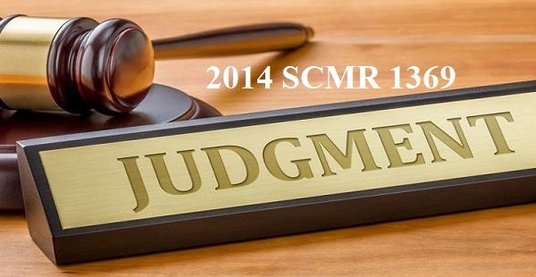 2014 SCMR 1369 Judgment Dishonestly Issuing a Cheque