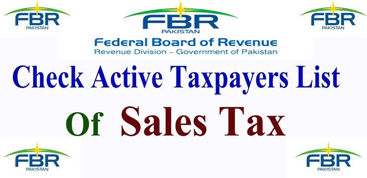 Sales Tax Active Taxpayer List, Active Taxpayer List (ST)