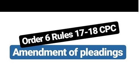 APPLICATION UNDER ORDER 6, RULE 17 READ WITH SECTION 151 CPC