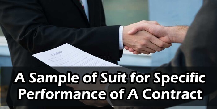 Suit For Specific Performance and Possession