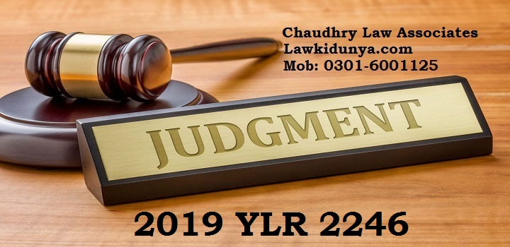 2019 YLR 2246 Judgment or Citation Extra Judicial Confession in Law