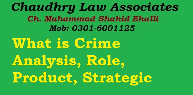 What is Crime Analysis, Meaning, Role, Product, Strategic