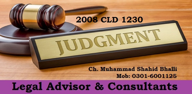 2008 CLD 1230 Judgment Quantum of Damages & Compensation