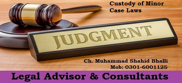 Custody of Minor 2013 CLC 601 ,Custody of Minor Laws
