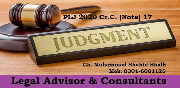 PLJ 2020 Cr.C. (Note) 17 Judgment Sec 365-A PPC & Sec 34 PPC