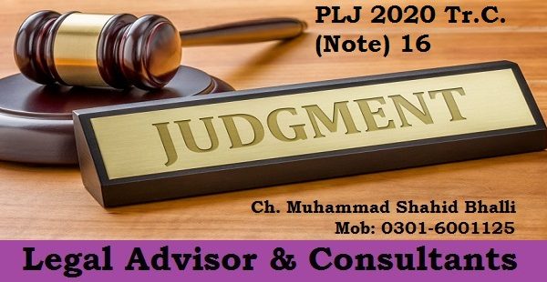 PLJ 2020 Tr.C. (Note) 16 Punjab Environmental Service Tribunal