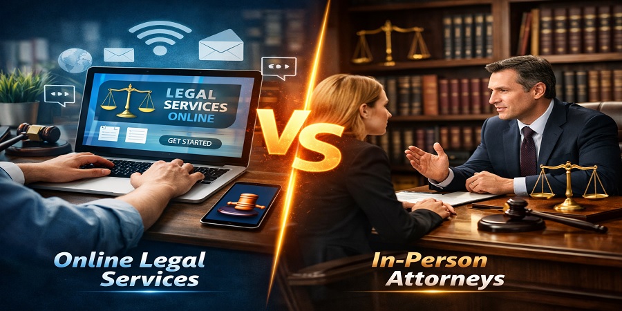 Online Legal Services vs In-Person Attorneys